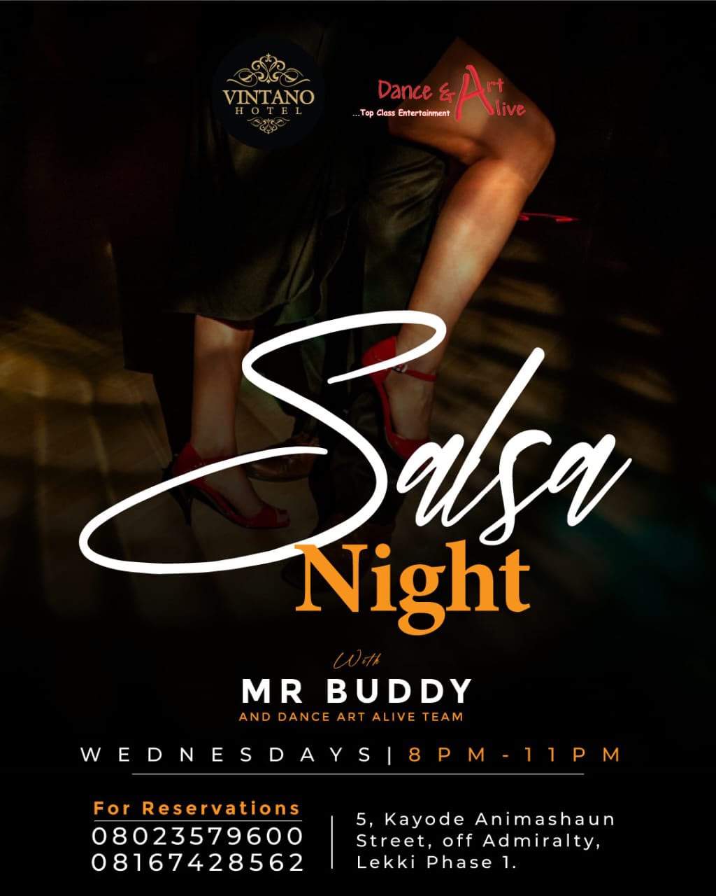 Salsa Night Dance and Art Live
